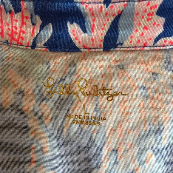 Lilly Pulitzer Sleeveless Coral Print Dress - Picture 3 of 3